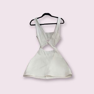 med size white dress